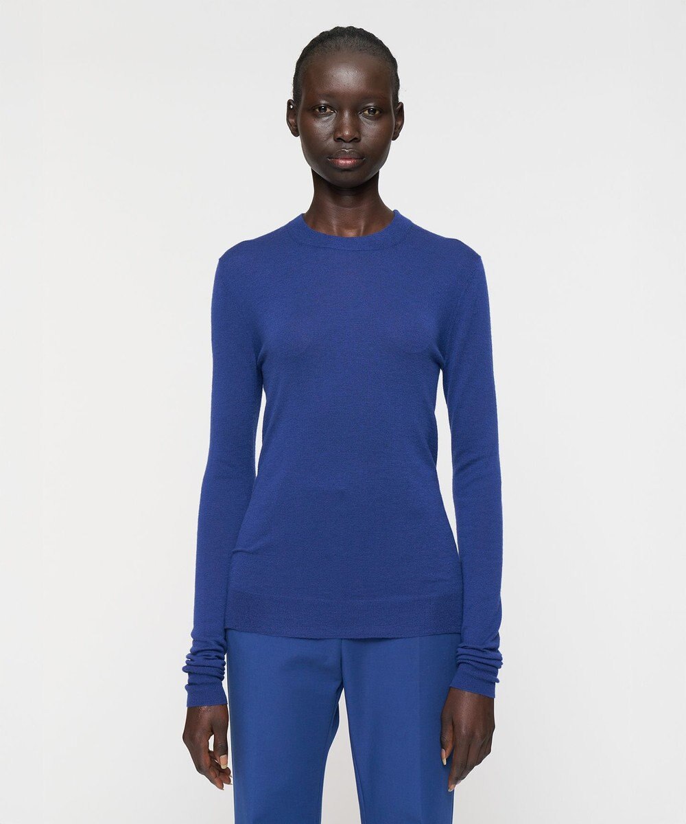 JOSEPH 【洗える】キャッシュエアー　ラウンドネックニット 