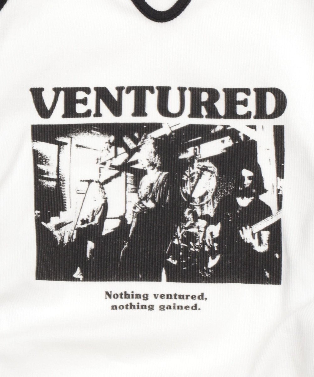 WEGO キーネックサイドドロストラグランロンT 