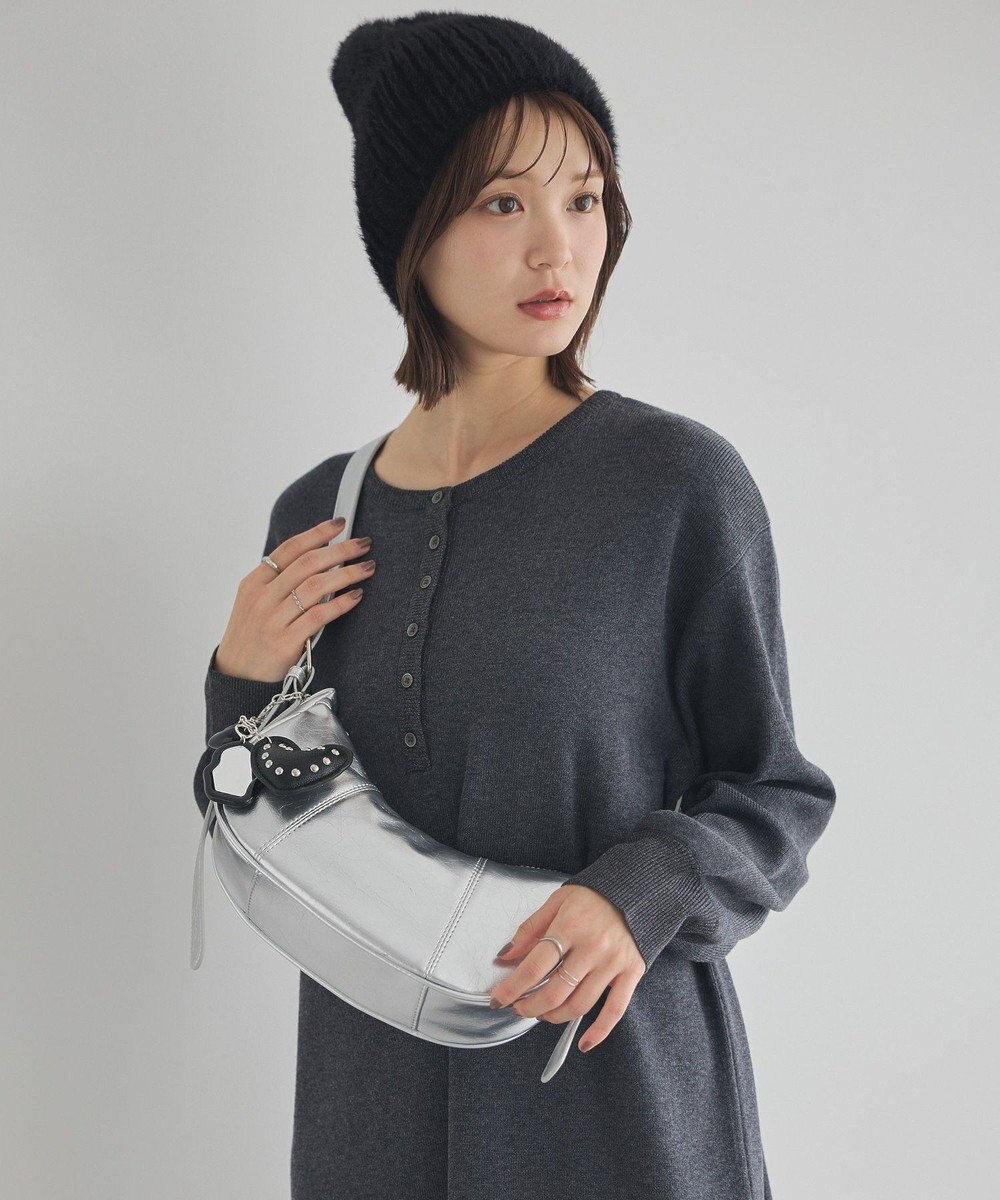 earth music&ecology ハーフムーンバッグ 