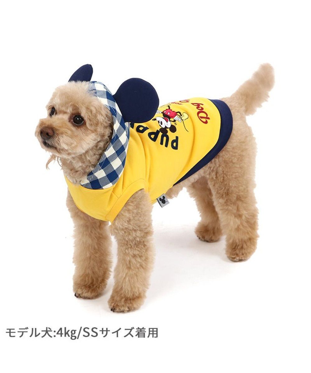 PET PARADISE ディズニー ミッキーマウス ＆プルートお散歩柄パーカー  【小型犬】 