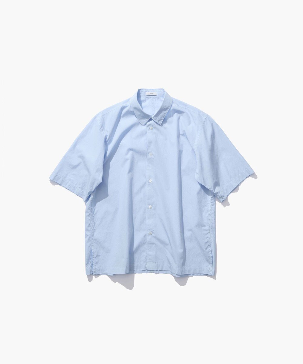 ATON SHRINK COTTON LAWN | オーバーサイズハーフスリーブシャツ - UNISEX 