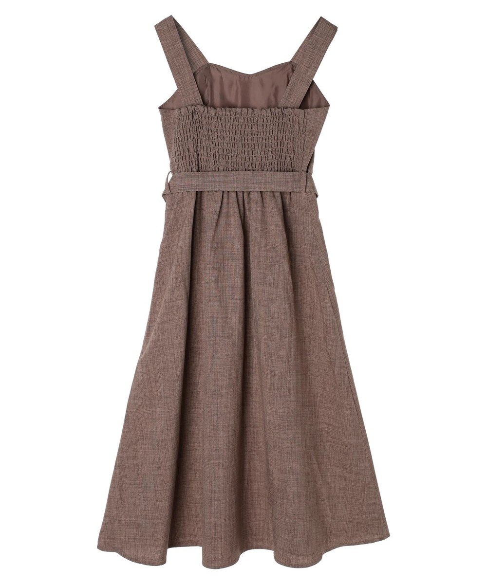 earth music&ecology ベルト付きパネルラインワンピース 