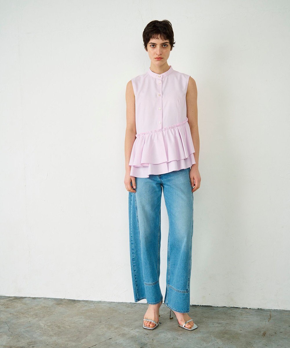 GRACE CONTINENTAL ヘムフリルノースリーブ 