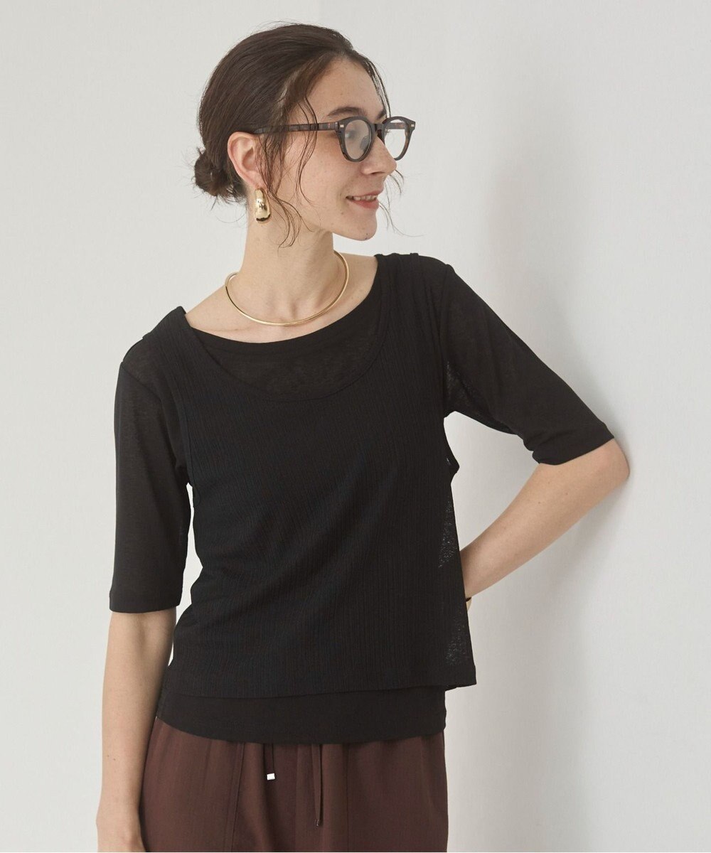 WEGO 【ANGIE VINTAGE】シアースラブレイヤードTシャツ 