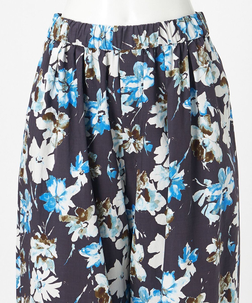 23区 【GOLD LABEL】ペインティングフラワープリント ワイドパンツ 