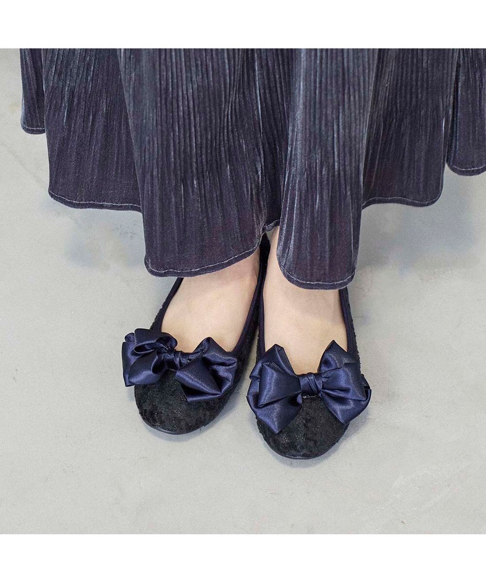 MODE ET JACOMO <MODE ET JACOMO>ラウンドリボンバレエシューズ 