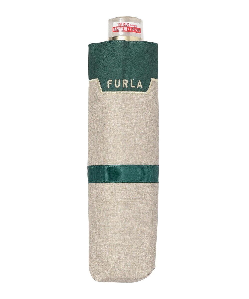 MOONBAT 【フルラ （FURLA）】晴雨兼用折りたたみ日傘　切継グログラン 