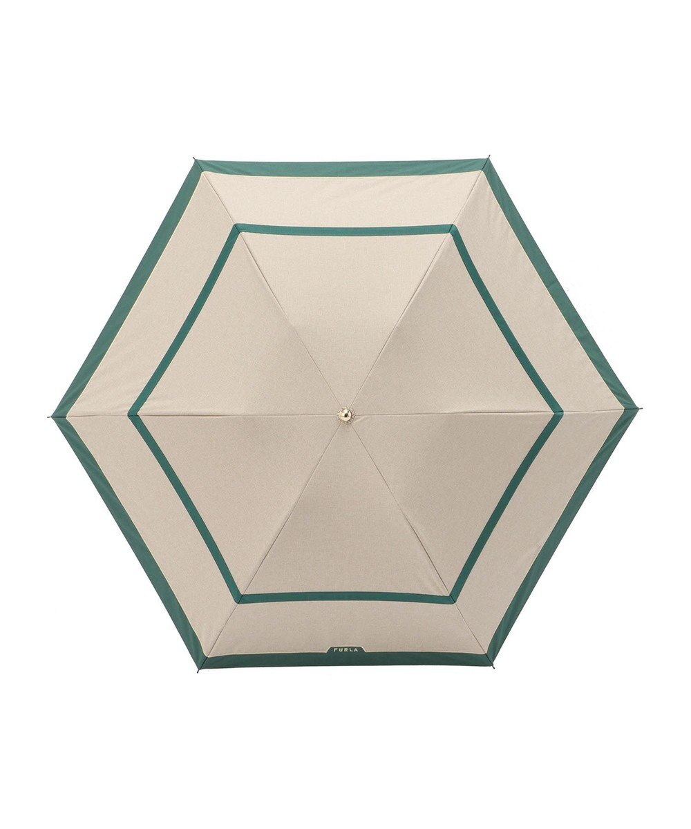 MOONBAT 【フルラ （FURLA）】晴雨兼用折りたたみ日傘　切継グログラン 