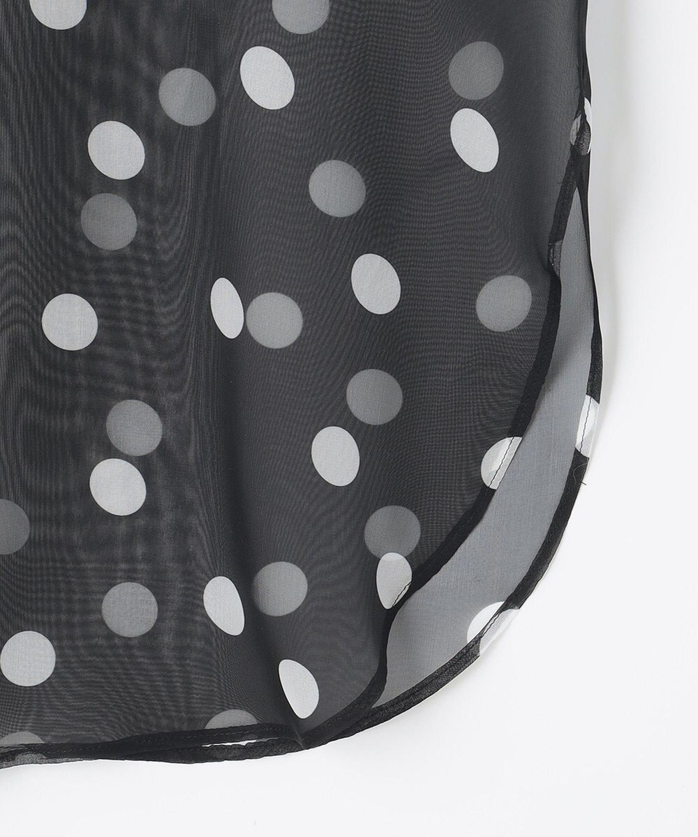 組曲 L 【組曲×setsuko sagittaire】シフォンプリント2WAYブラウス 