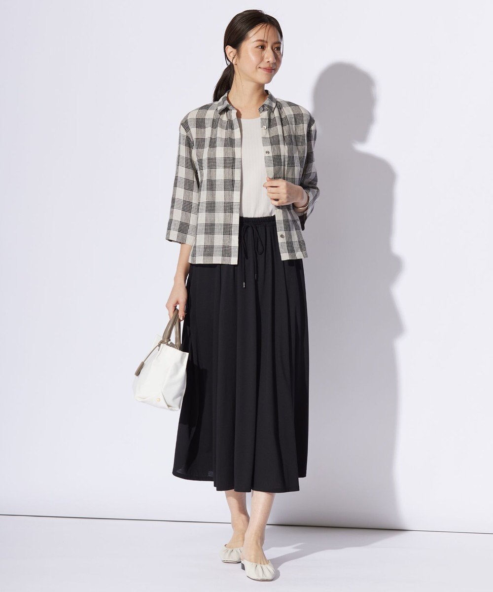 J.PRESS LADIES L ワイドリブジャージー ノースリーブ カットソー 