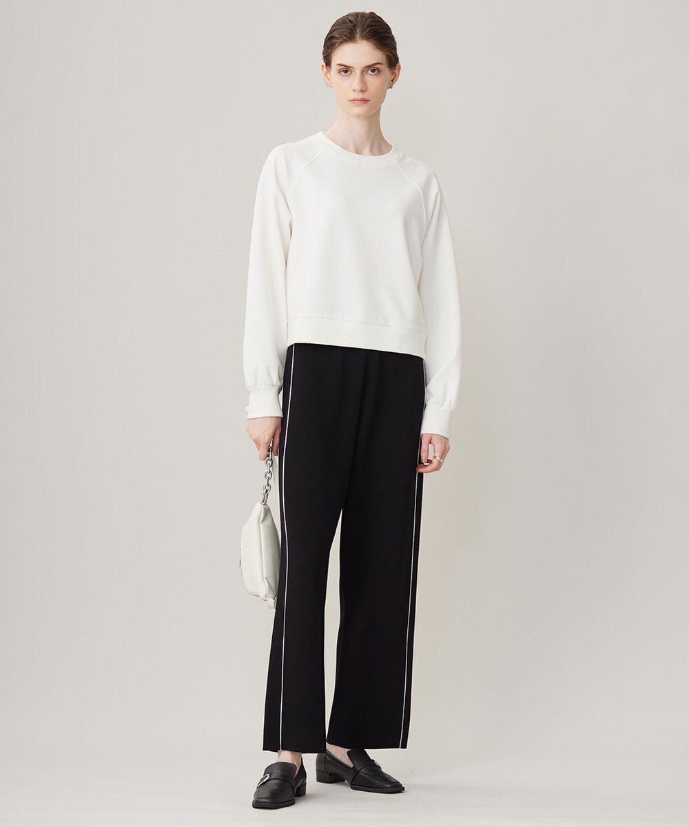 ICB 【洗える】シンセティックダブルフェイス  ニットトラックパンツ 