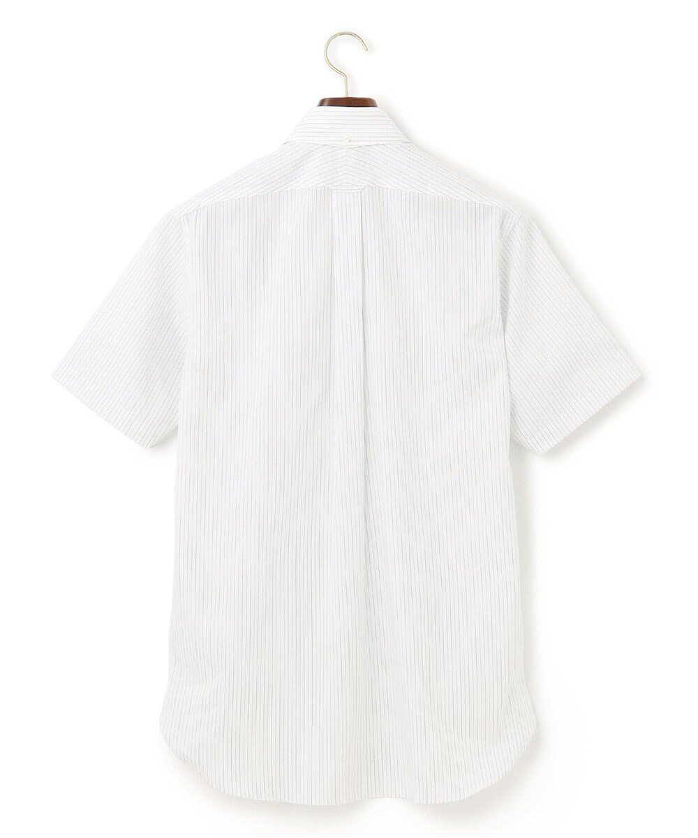 J.PRESS MEN 【EXTRA COMFORT / 形態安定・ストレッチ・抗菌防臭・速乾】ピンオックス オルタネートストライプ 半袖シャツ/B.D. 