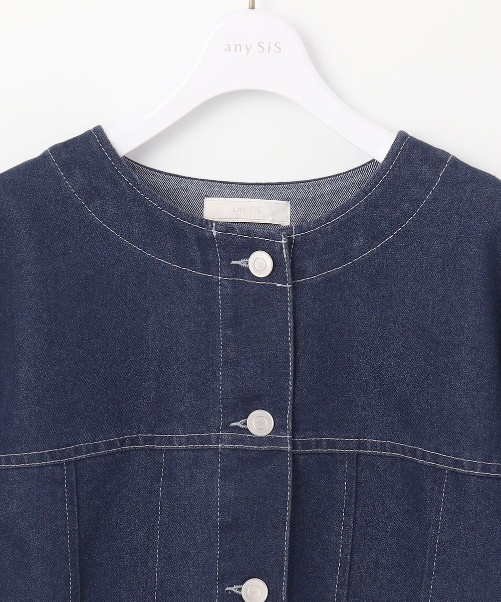 ANY SIS 【洗える】ノーカラーショート Ｇジャン 