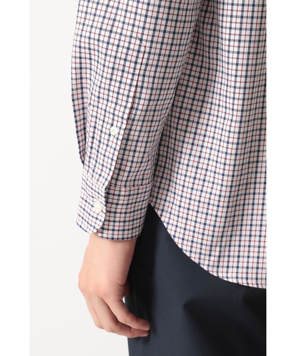 DAKS SIDGRAS ポプリンミニチェックシャツ 