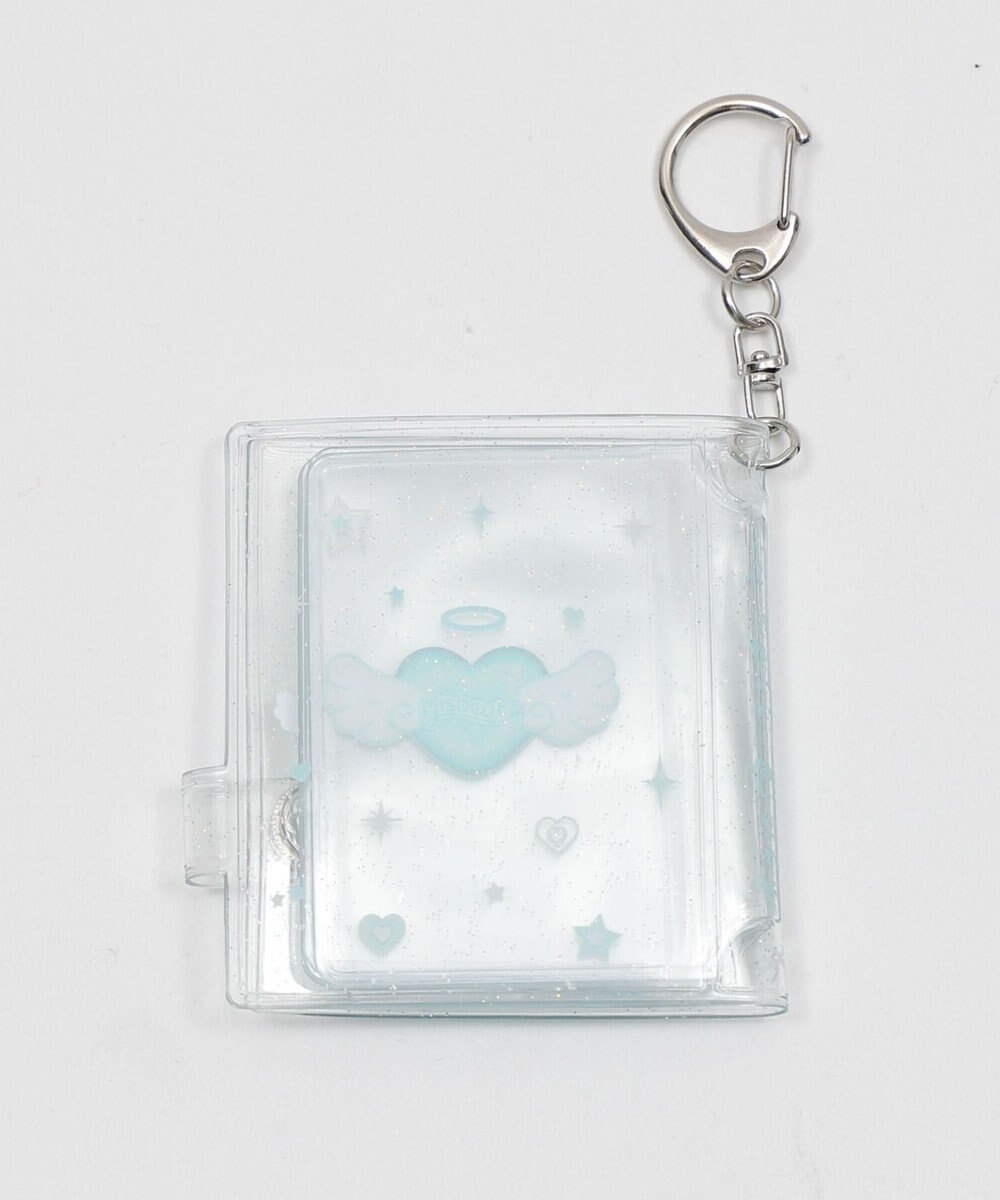 WEGO 【痛バ＆推し活グッズ】クリアハートIDフォトアルバムキーホルダー 