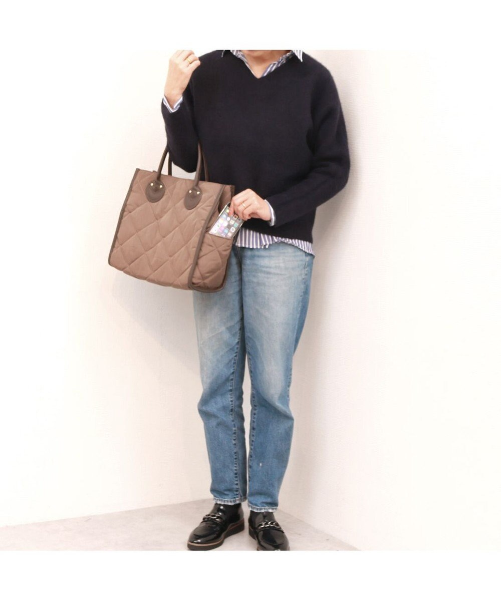 UNBILLION 【テレビ ドラマ着用アイテム】カシュカシュ cachecache / キルティングスクエアトートバッグM 