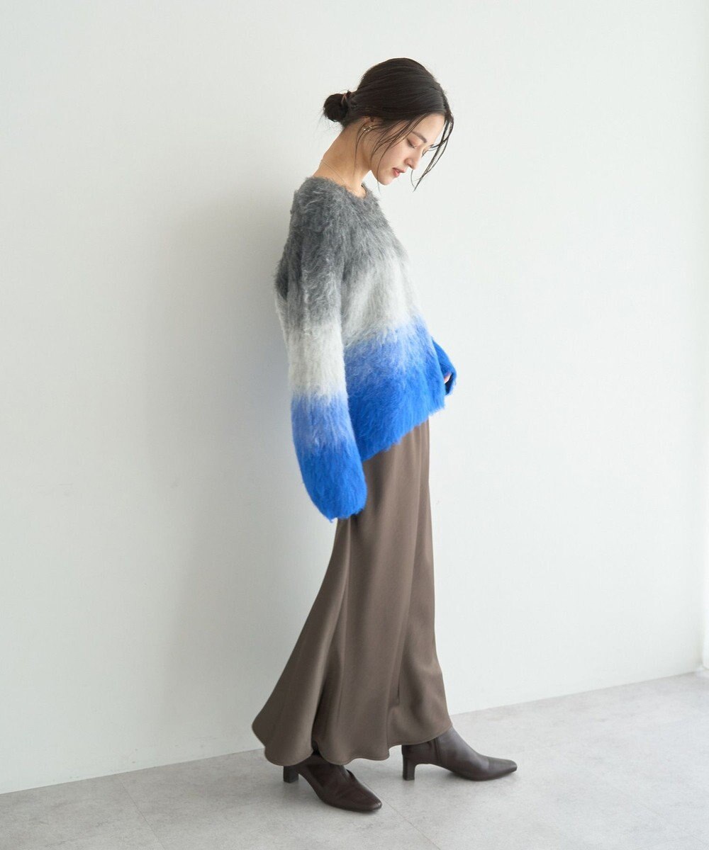 YECCA VECCA グラデーションシャギーニット 