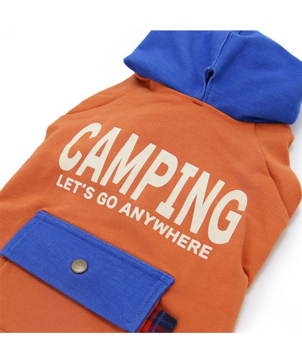 PET PARADISE 四角ポケット付きパーカー《オレンジ》【小型犬】 