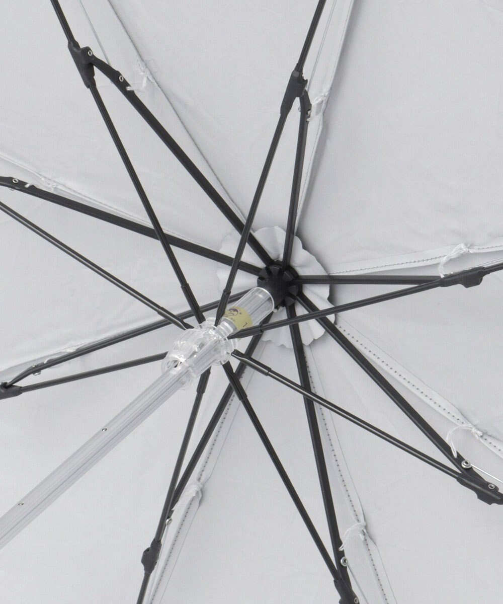 MOONBAT ランバン オン ブルー 晴雨兼用日傘 折りたたみ傘 ドビー×フリル 遮光 遮熱 UV 