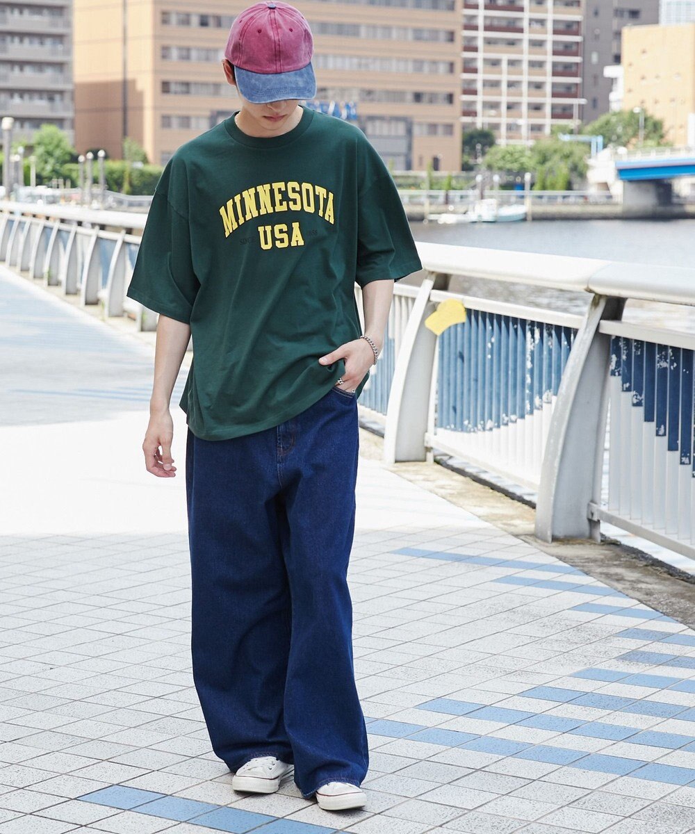 WEGO 【ユニセックス着用ITEM】カレッジロゴプリントT（SS） 