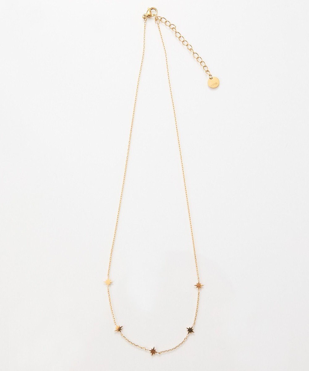 Phoebe <オンワード限定セット>【金属アレルギー対応】シューティングスターステーションネックレス×ワンタッチドレープイヤーカフ/サージカルステンレス 