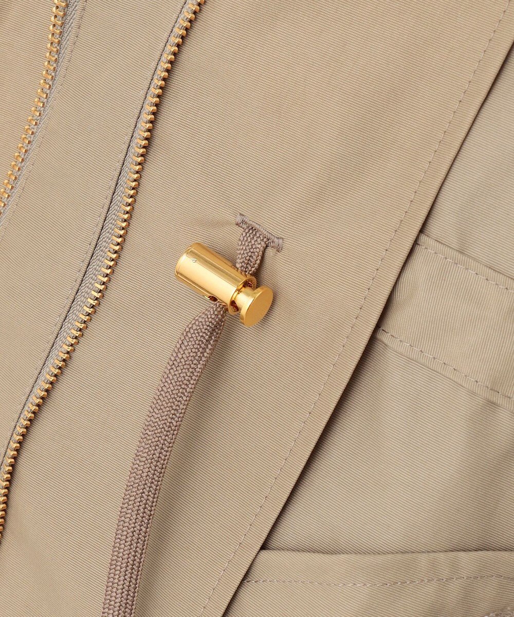 J.PRESS LADIES 【洗える】スパンライクナイロンタッサー フーデット コート 