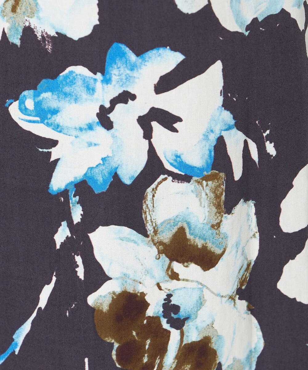 23区 【GOLD LABEL】ペインティングフラワープリント ワイドパンツ 