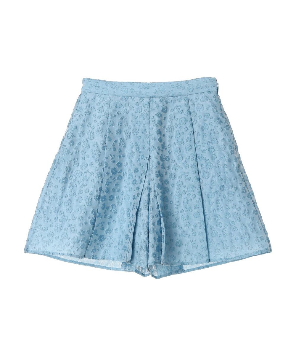 Green Parks タック入りジャガードキュロットパンツ 