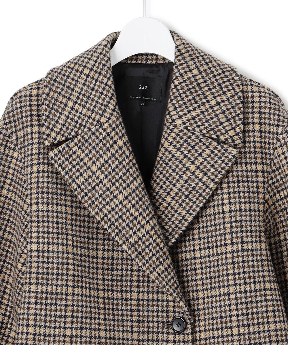 23区 【Oggi11月号掲載】ボンディング チェックツイード ジャコット 
