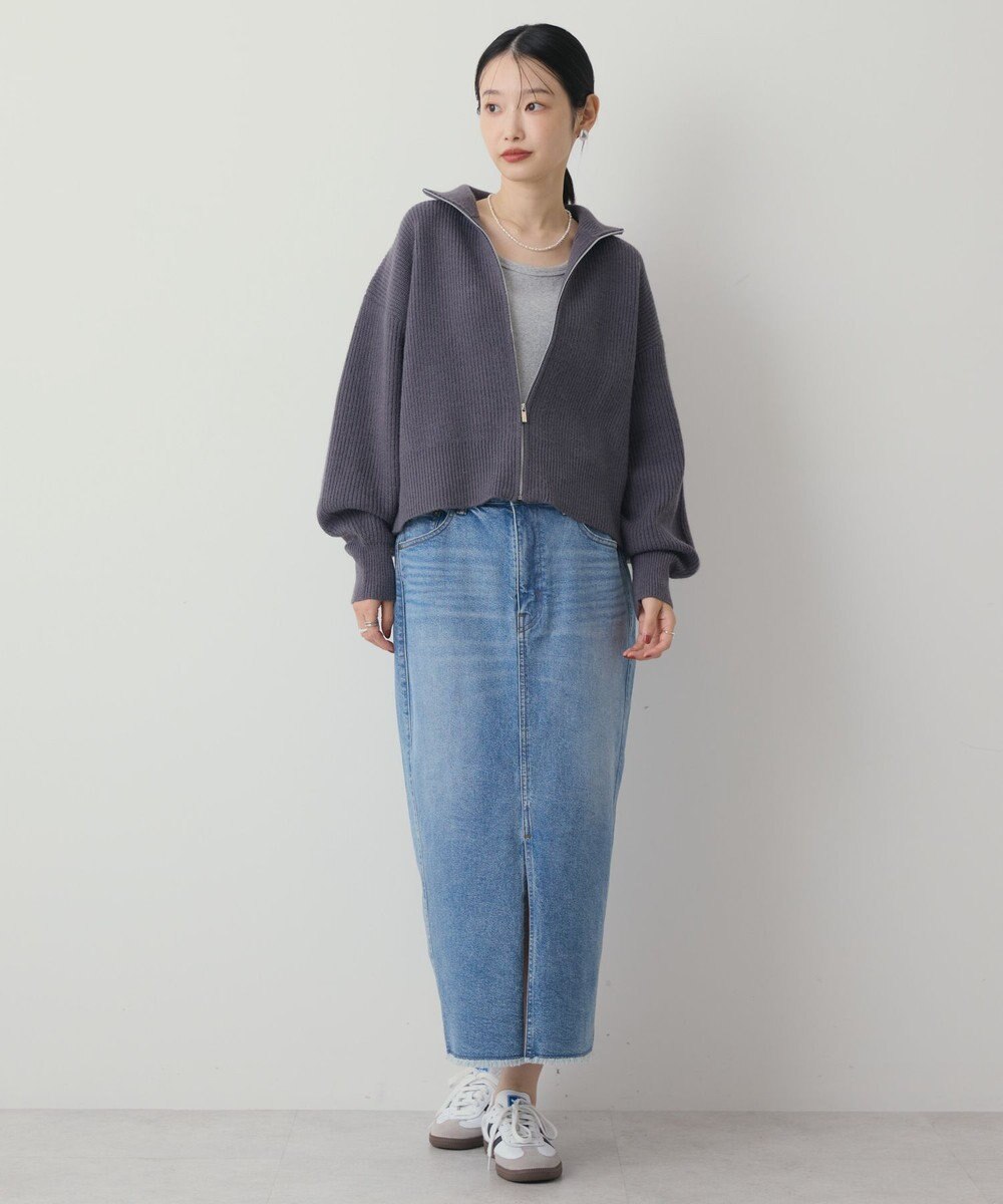 AMERICAN HOLIC ZIPハイネックカーディガン 