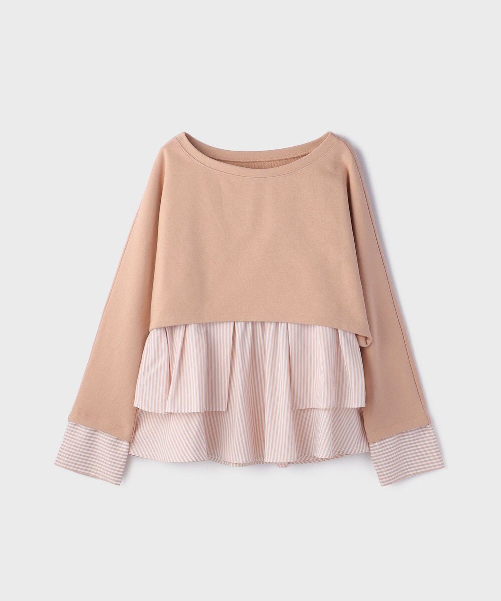 GRACE CONTINENTAL タックフリルヘムカットトップ 