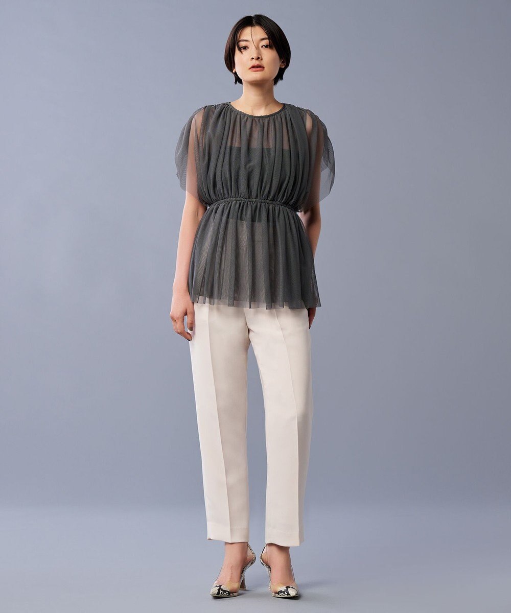 uncrave 【洗濯機洗い可】カクテル チュール ブラウス（uncrave STANDARD） 