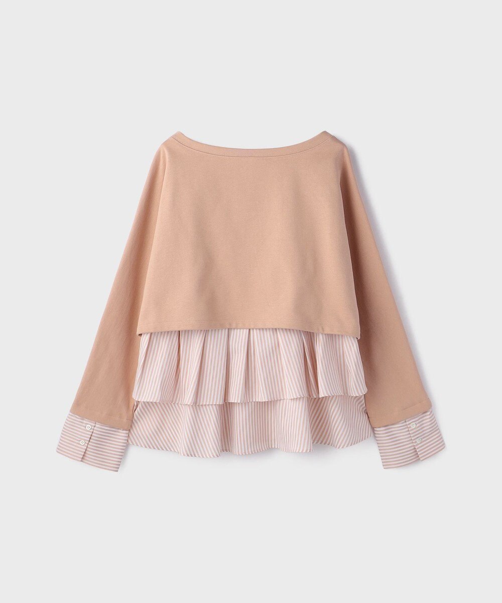 GRACE CONTINENTAL タックフリルヘムカットトップ 