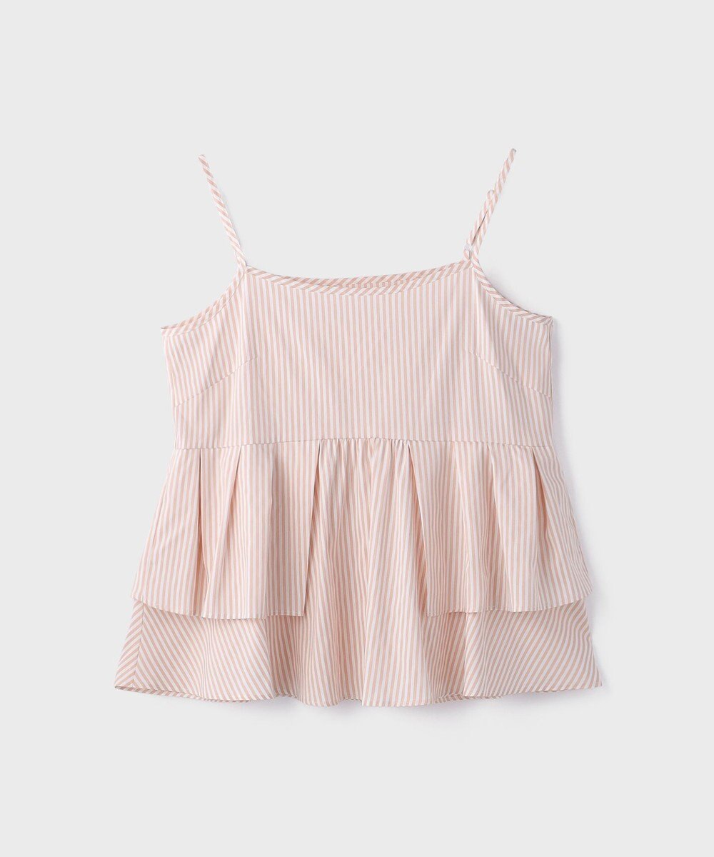 GRACE CONTINENTAL タックフリルヘムカットトップ 