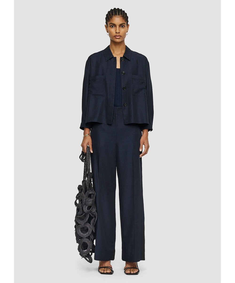 JOSEPH ソフトコットンシルク　シャツブルゾン 