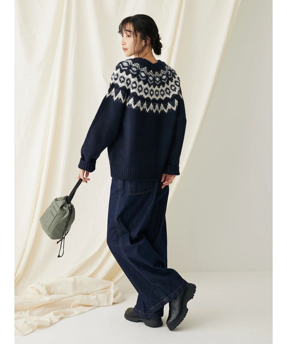 CRAFT STANDARD BOUTIQUE 求心柄ニットプルオーバー 