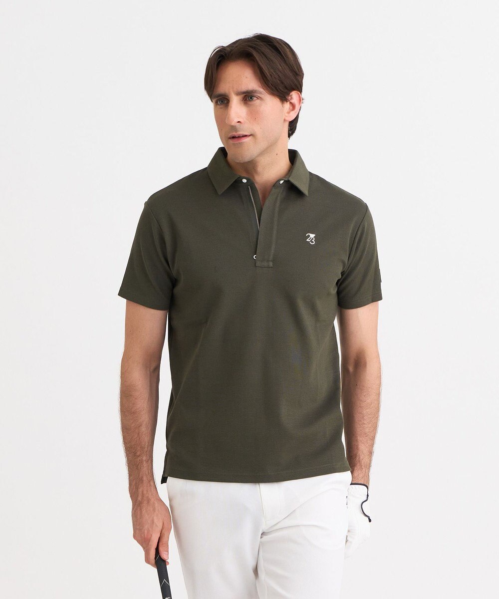 23区GOLF 【MEN】温度調節素材『サーモアジャスト』シンプル ポロシャツ 