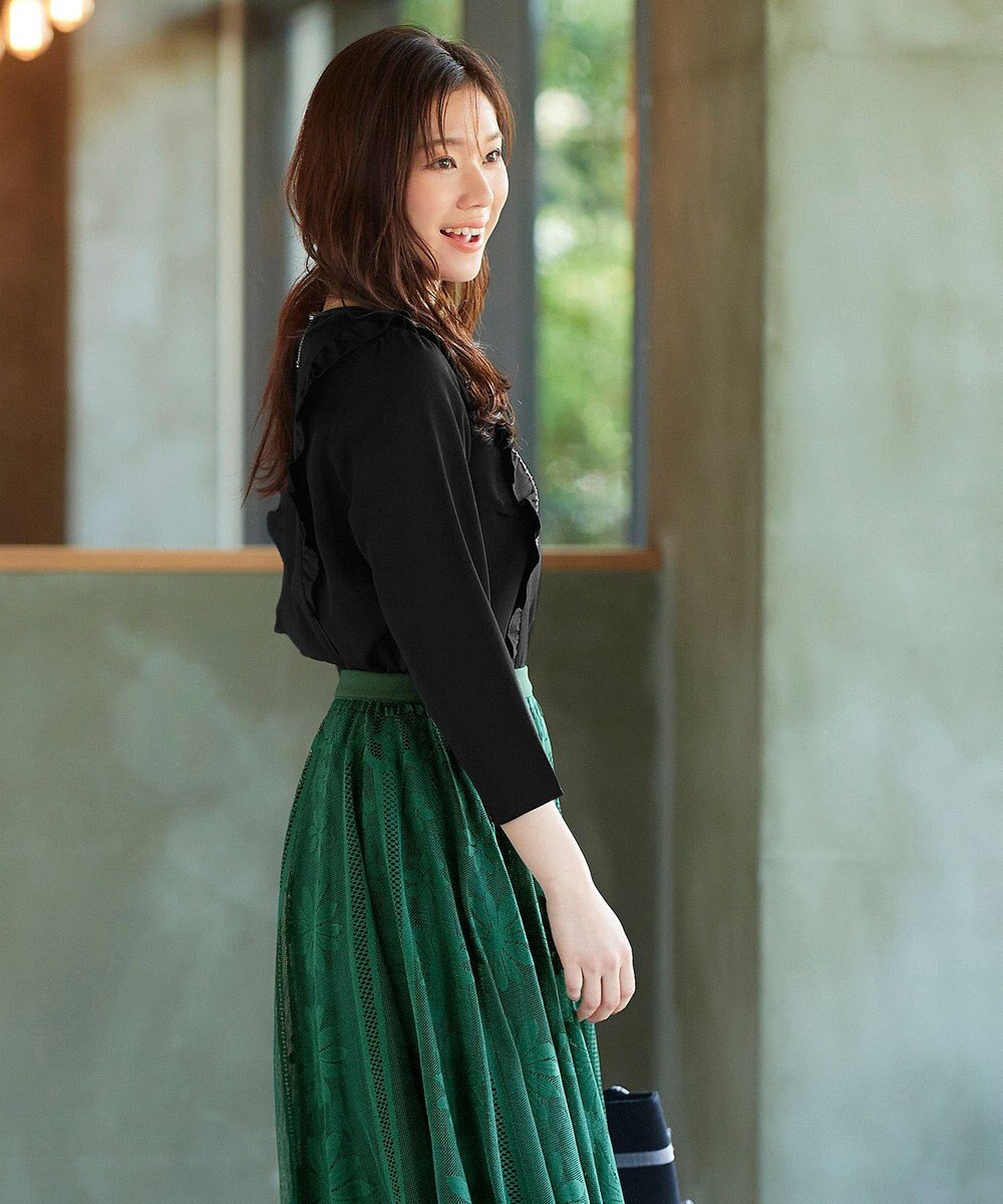 Tiaclasse 【洗える】フリルブラウス 