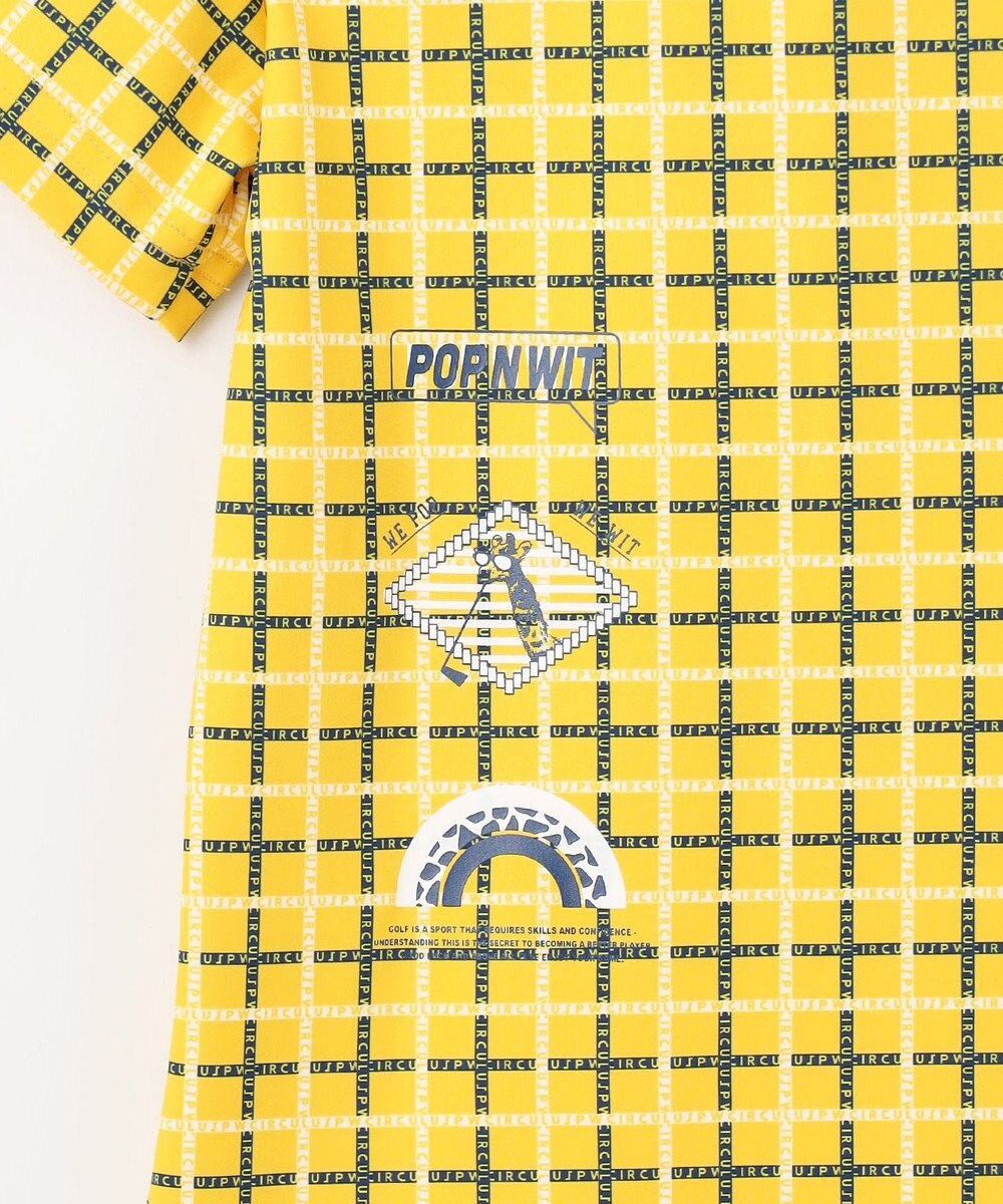 PW CIRCULUS 【UVカット / 吸水速乾 / 伸縮性抜群】【WOMEN】ＰＷロゴ＆チェックモックT ゴルフウェア レディース 