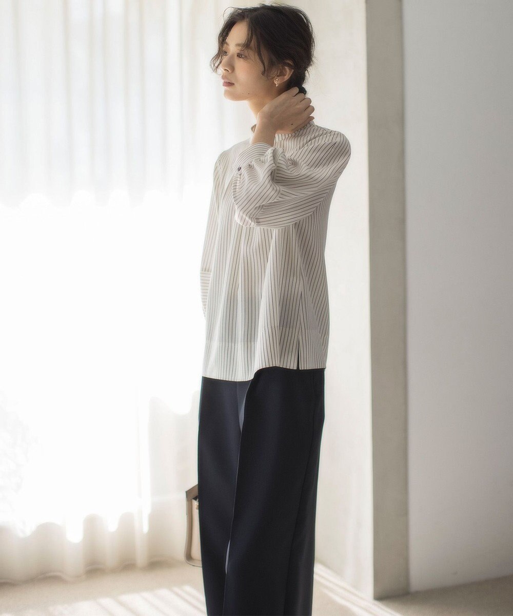 組曲 S リヨセルシャーティングハイネック ブラウス 