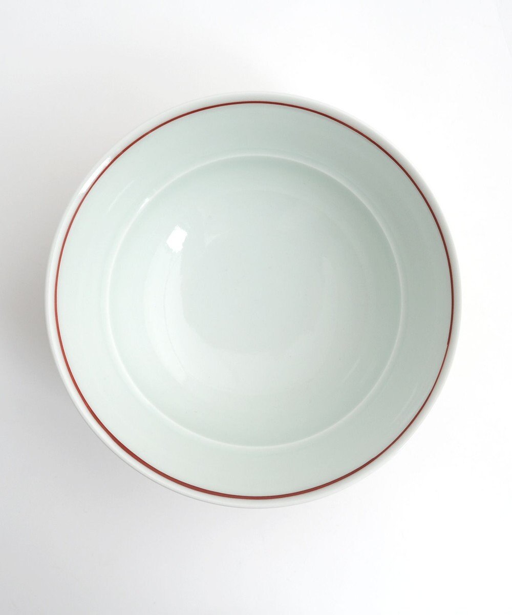 たち吉 【たち吉】おてがる丼ボーダー赤〈１個〉波佐見焼 