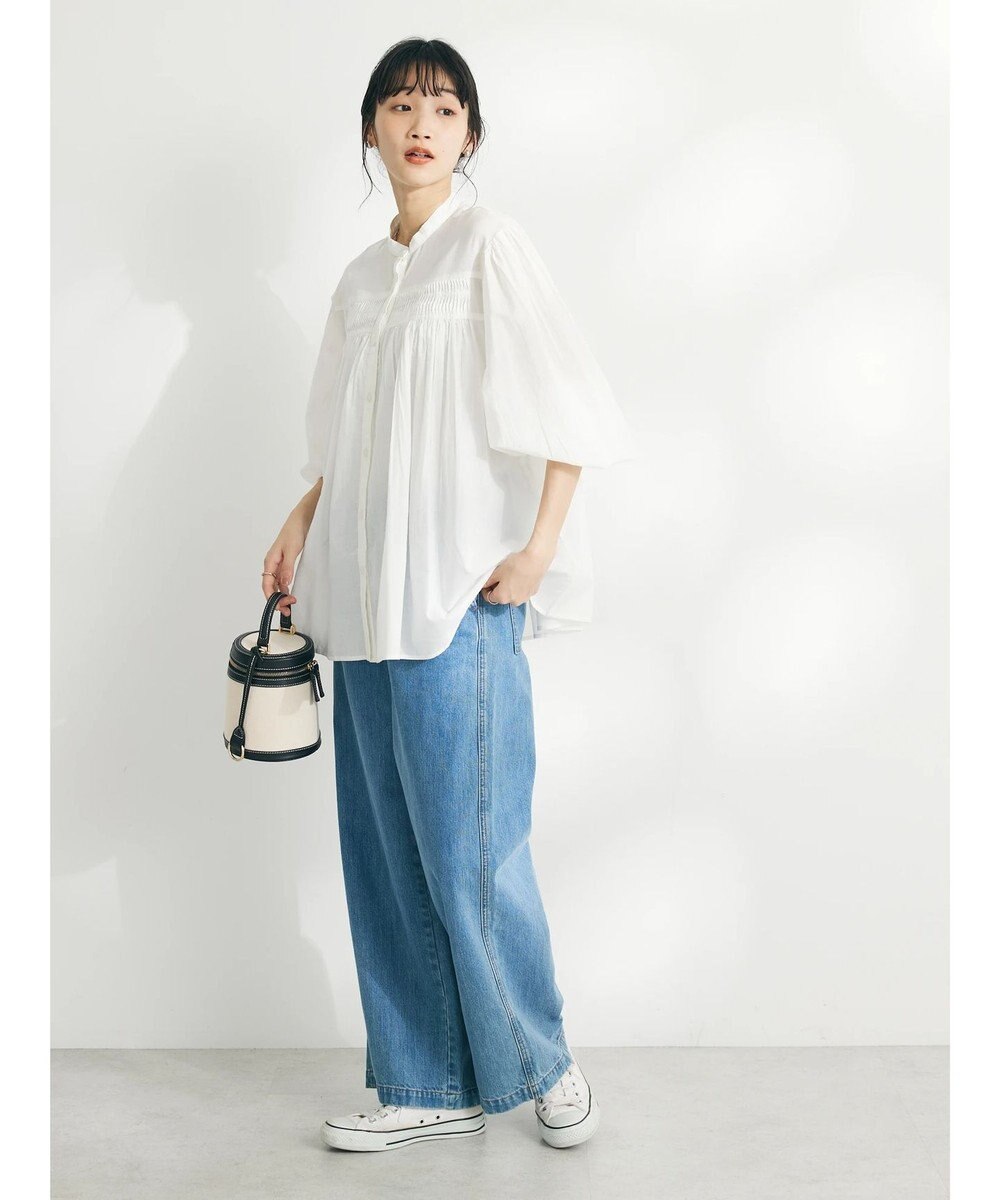 CRAFT STANDARD BOUTIQUE インド綿ピンタックブラウス 