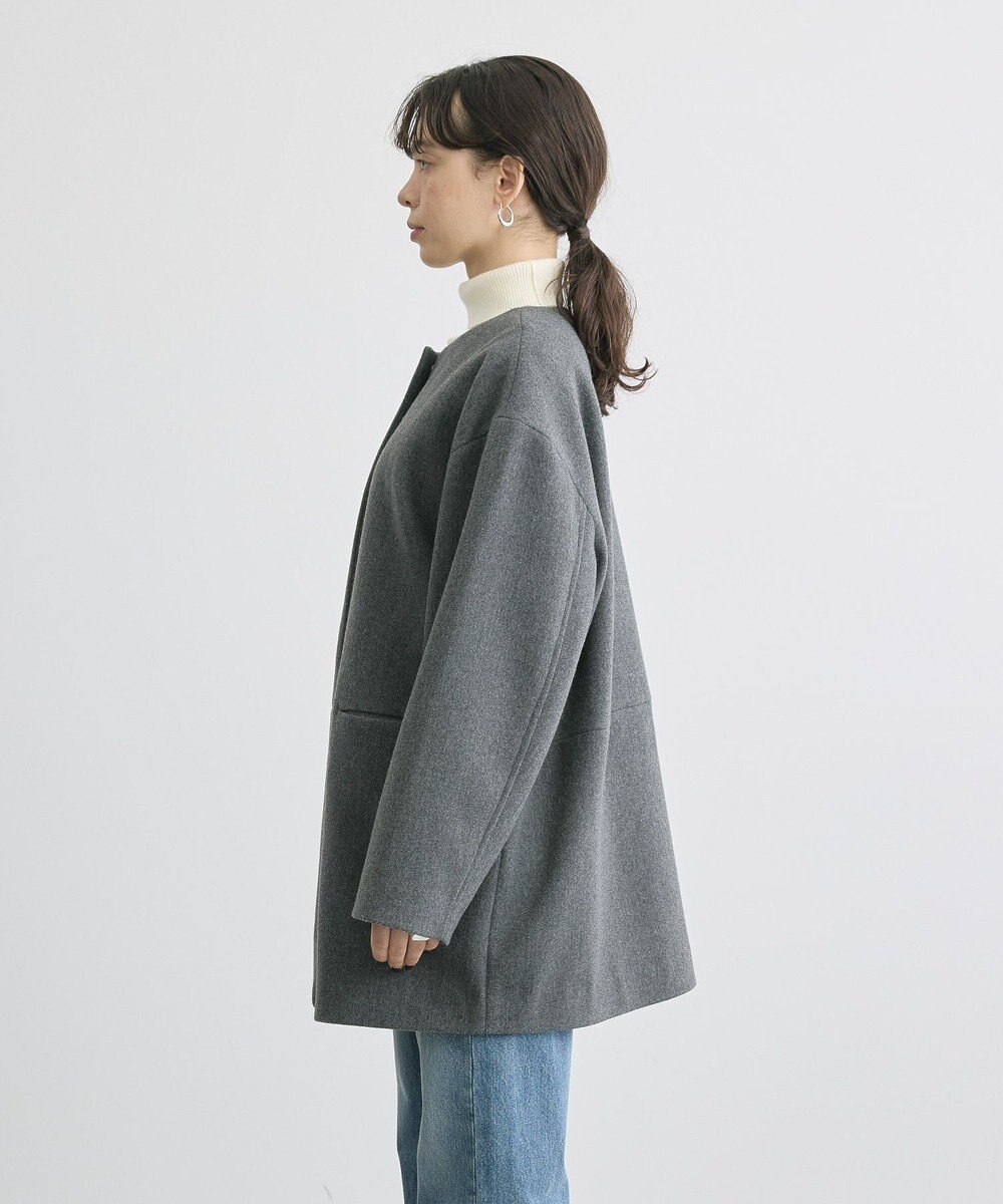 AMERICAN HOLIC リサイクル中空糸ノーカラーコート 