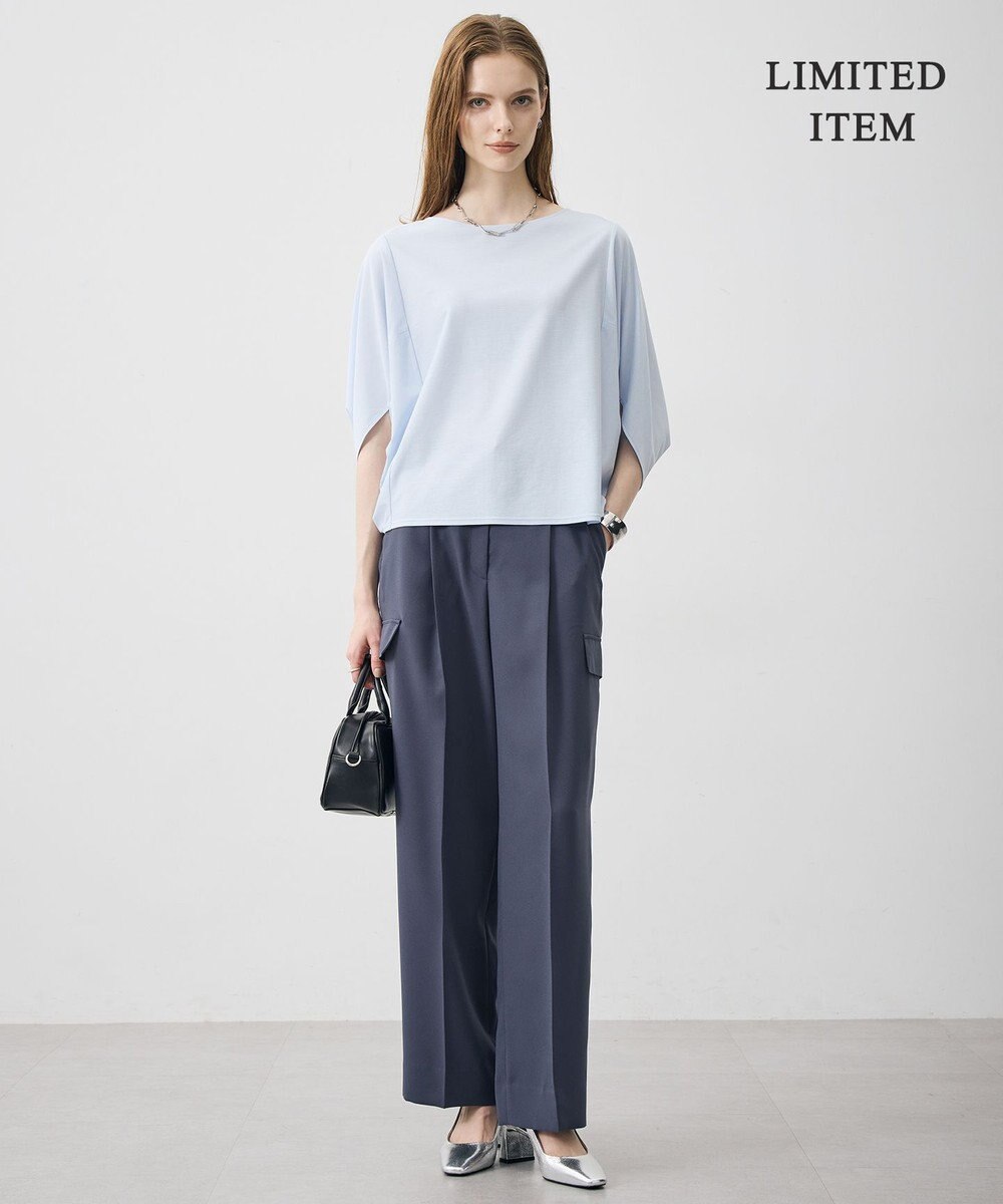 ICB 【WEB限定】ストレッチツイルジャージー ドルマンスリーブカットソー 