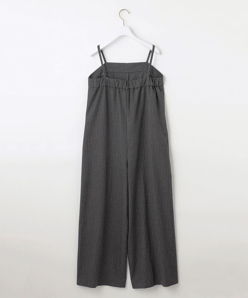 ANY SIS L 【洗える】起毛ストライプ ロンパース 