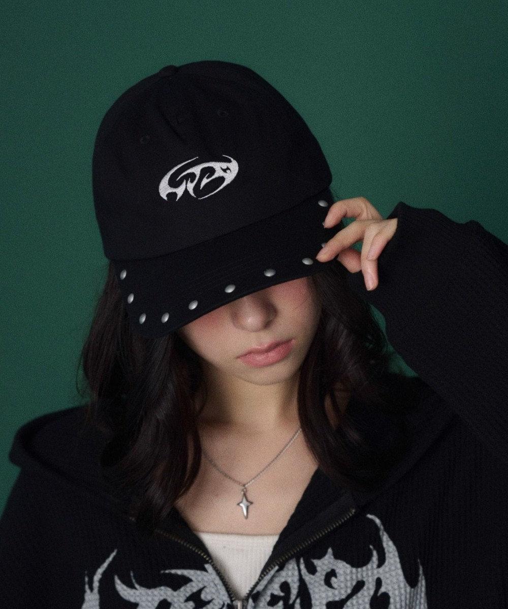 WEGO 【ユニセックス着用ITEM】スタッズロゴキャップ 
