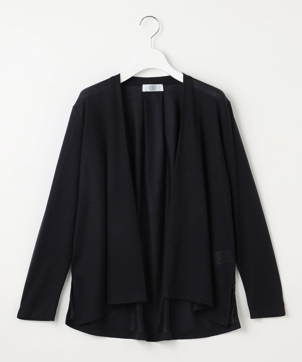 J.PRESS LADIES セルロースジャージー ミディ丈 カーディガン 