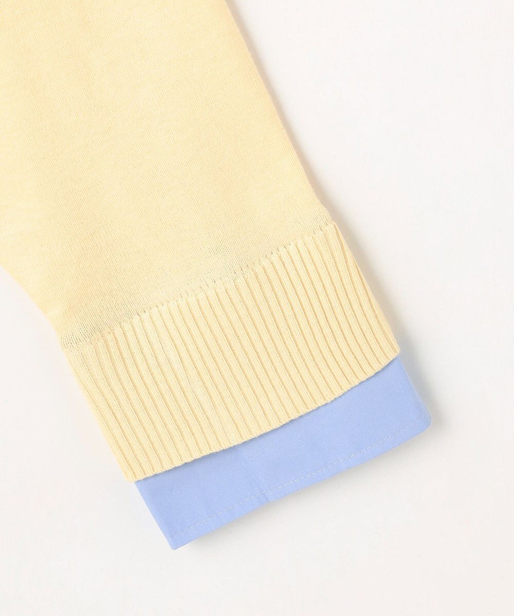 ANY L ファブリックコンビスキッパーニット 