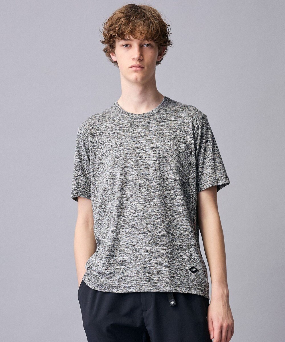 JOSEPH ABBOUD MOUNTAIN 【ゆったり】ランダムスラブリップ アウトドア Tシャツ 