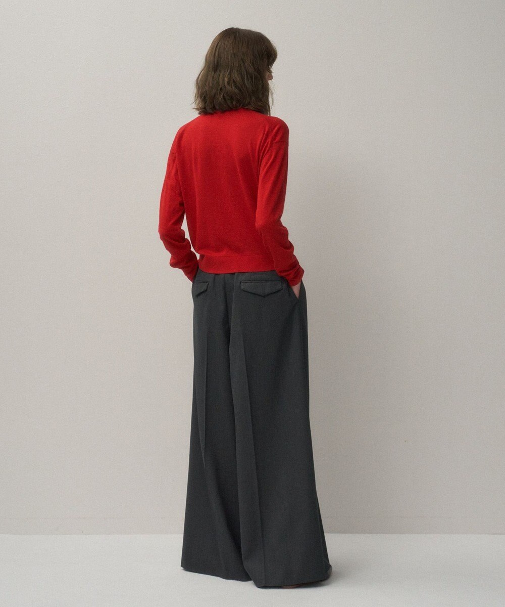 ATON GARMENT DYED CASHMERE SILK | クルーネックセーター 